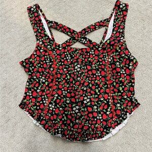 Free People Melanie tank in strawberry
